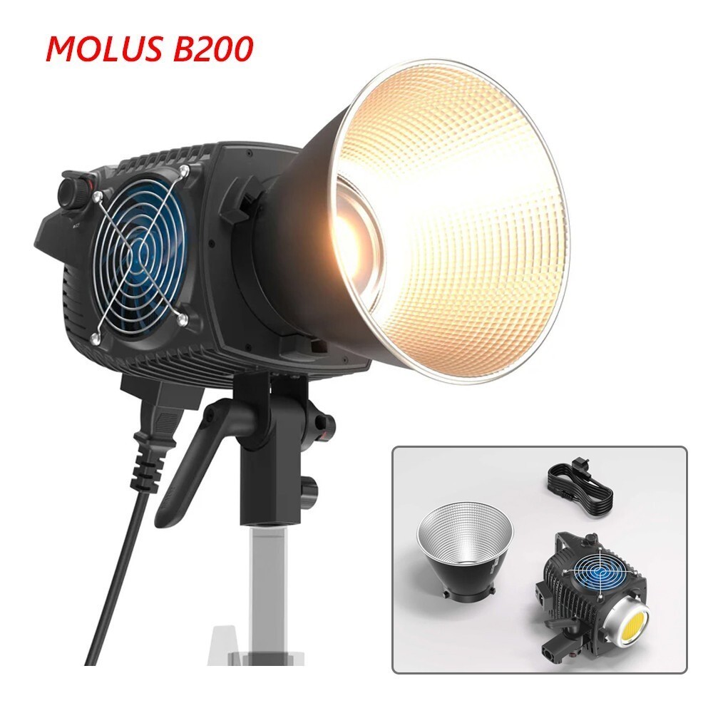 Zhiyun Molus B200 COB Video Light 200W Bi-Color 2700K-6500K APP Control Dimmable
