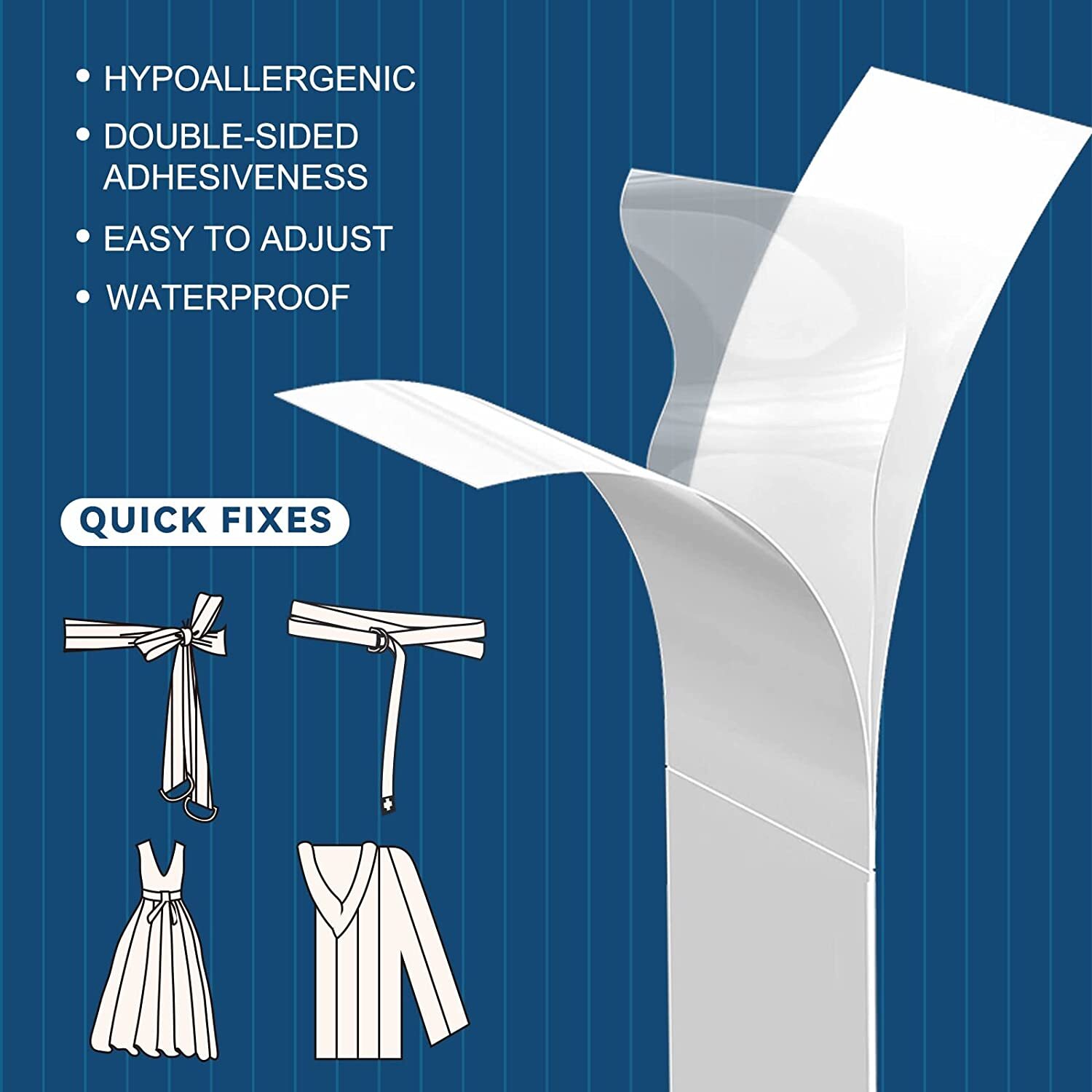 Double Sided Tape for Clothes Body Fashion Skin Tape Strong Transparent