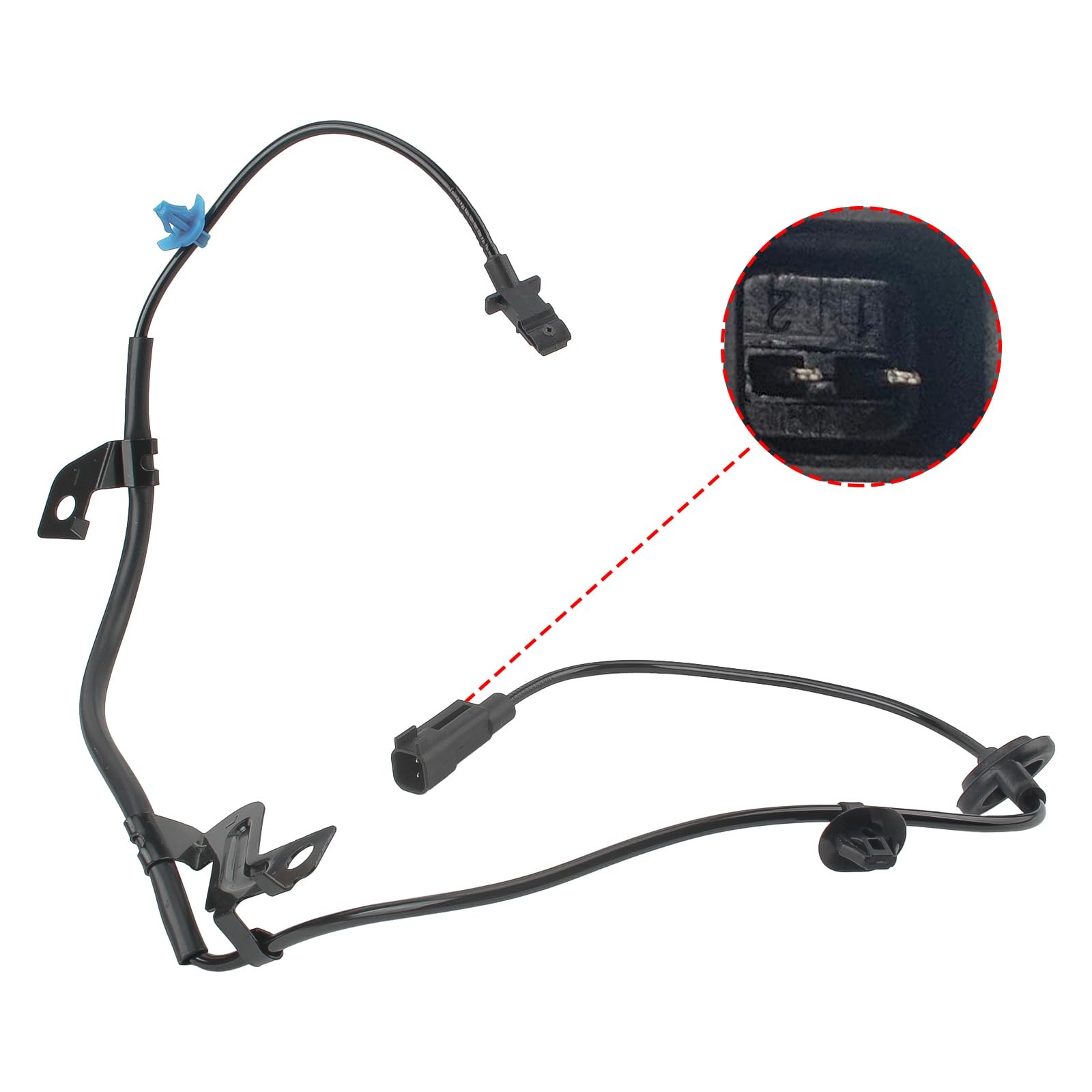 2X ABS Wheel Speed Sensor Rear Left+Right Fits for Mitsubishi Outlander Sport...