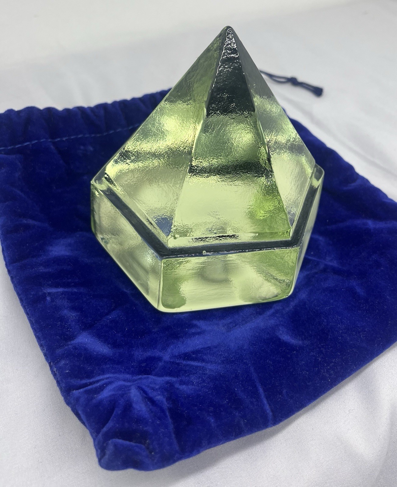 Mystic Seaport Charles W Morgan Ship Deck Prism Hand Poured Reproduction Green