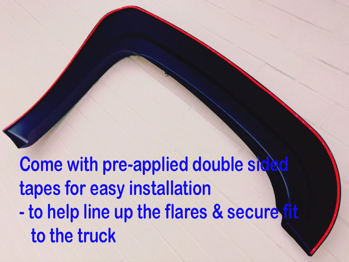 FOR 07-13 SILVERADO 1500 FACTORY STYLE FENDER FLARES STANDARD CAB & EXTENDED CAB