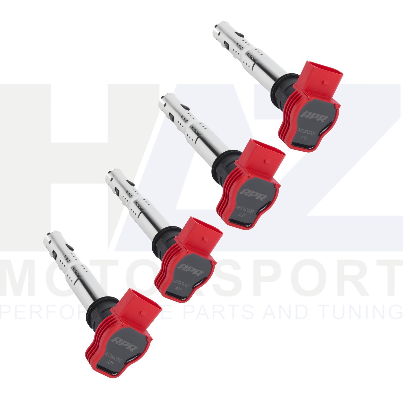 APR R8 Style Red Ignition Coil Packs For VW Golf MK5 GTI MK6 GTI R ED35 S3 8P x4