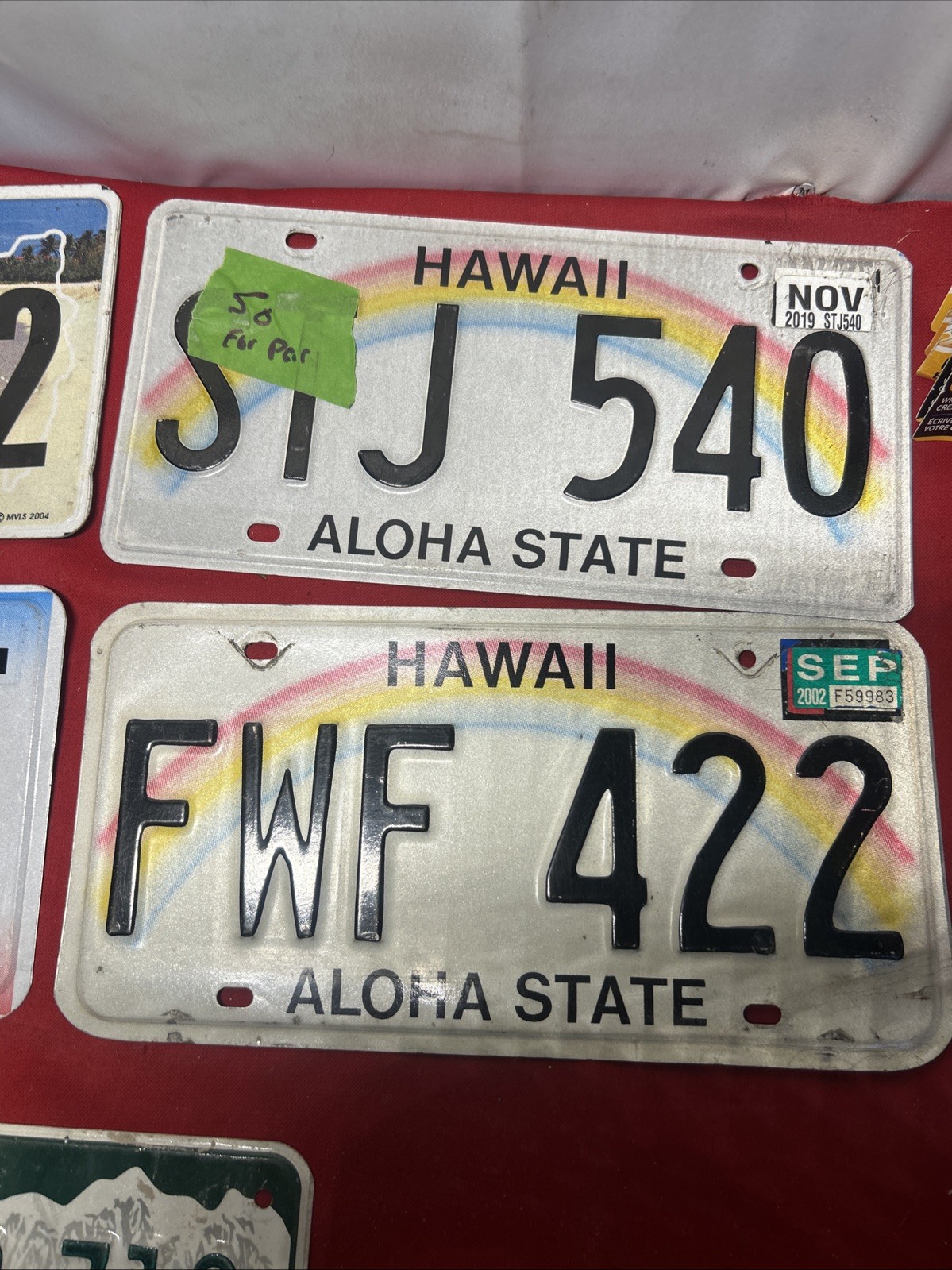 Mixed Lot of License Plates