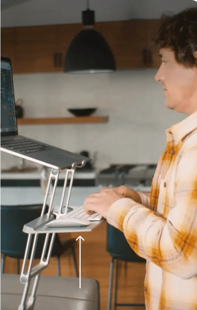 DriftDesk Portable Laptop Stand Convertible 24" Adjustable Standing Desk (HB)