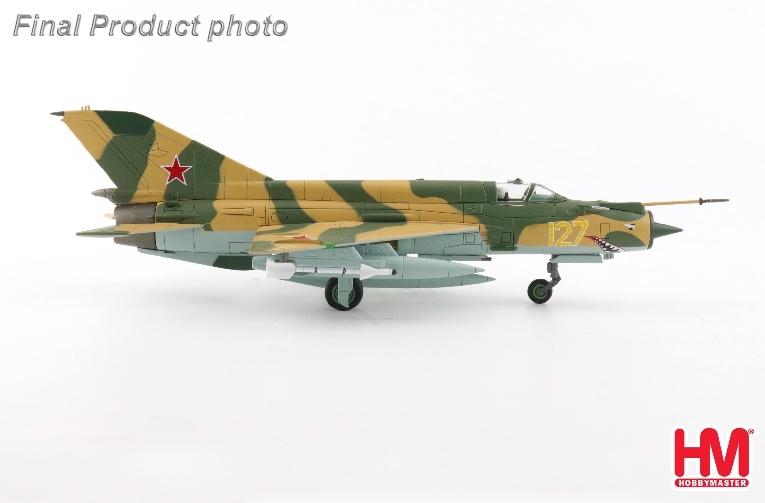 Hobby Master 1:72 MiG-21SM Fishbed-J Soviet 812th UAP Yellow 127 Ukraine HA0154