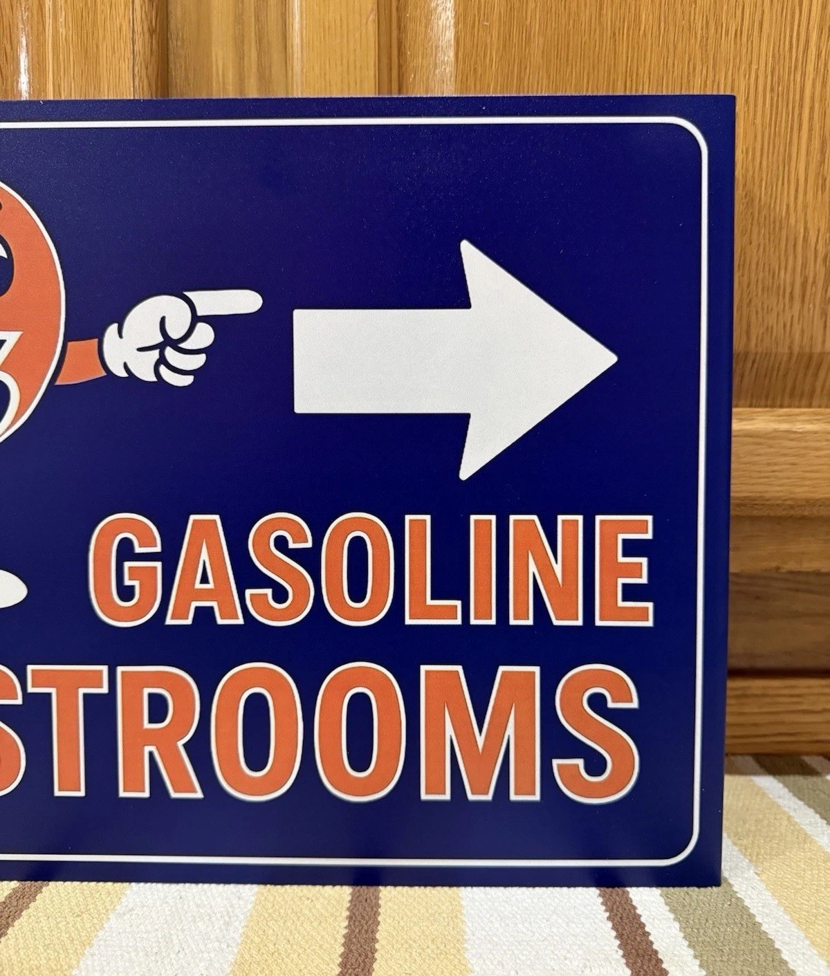 Union 76 Restroom Sign Gasoline Bathroom Gas Oil Vintage Style Wall Decor