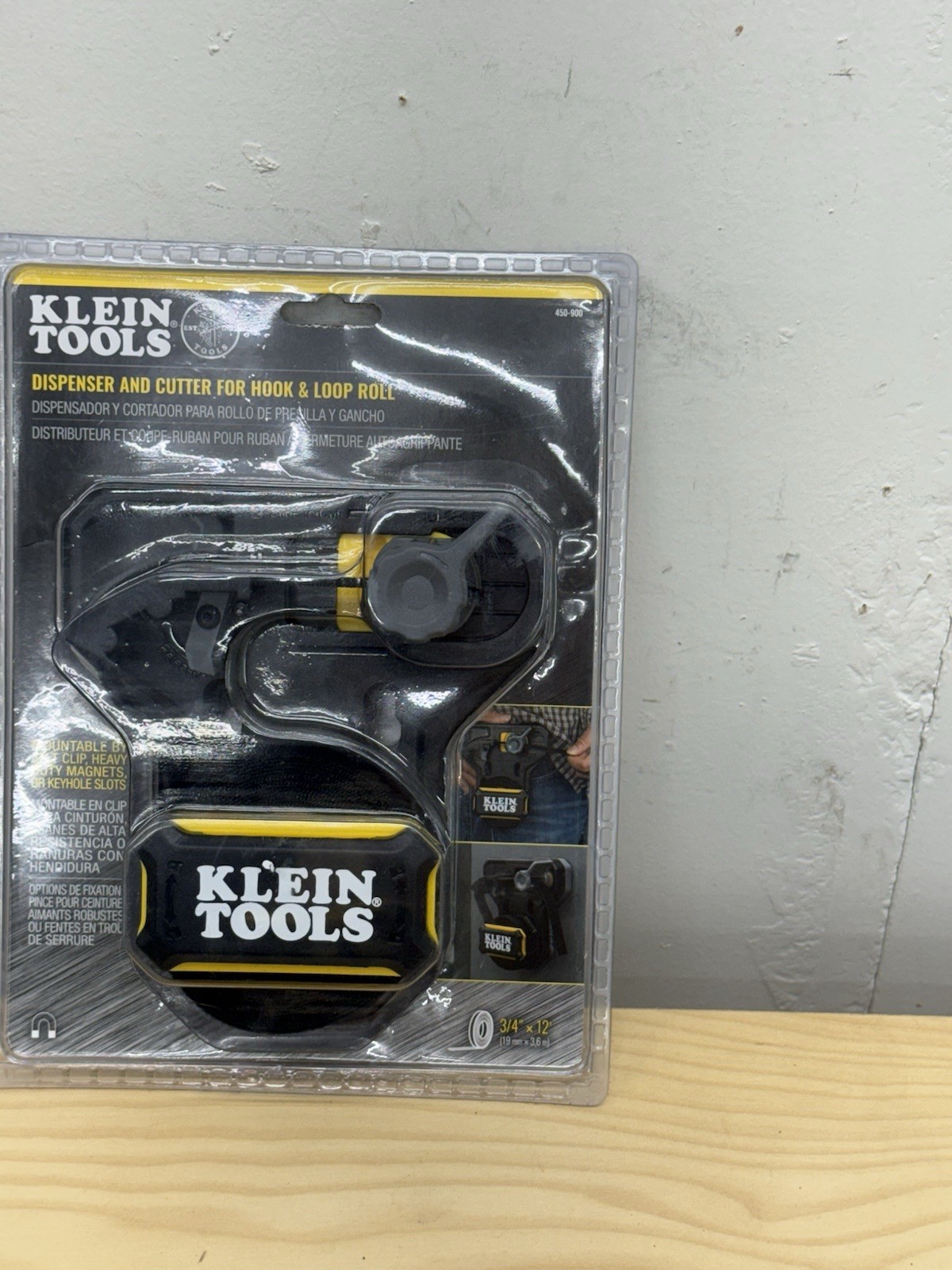 Klein Tools 450-900 Hook and Loop Tape Dispenser Versatile Cable Ties