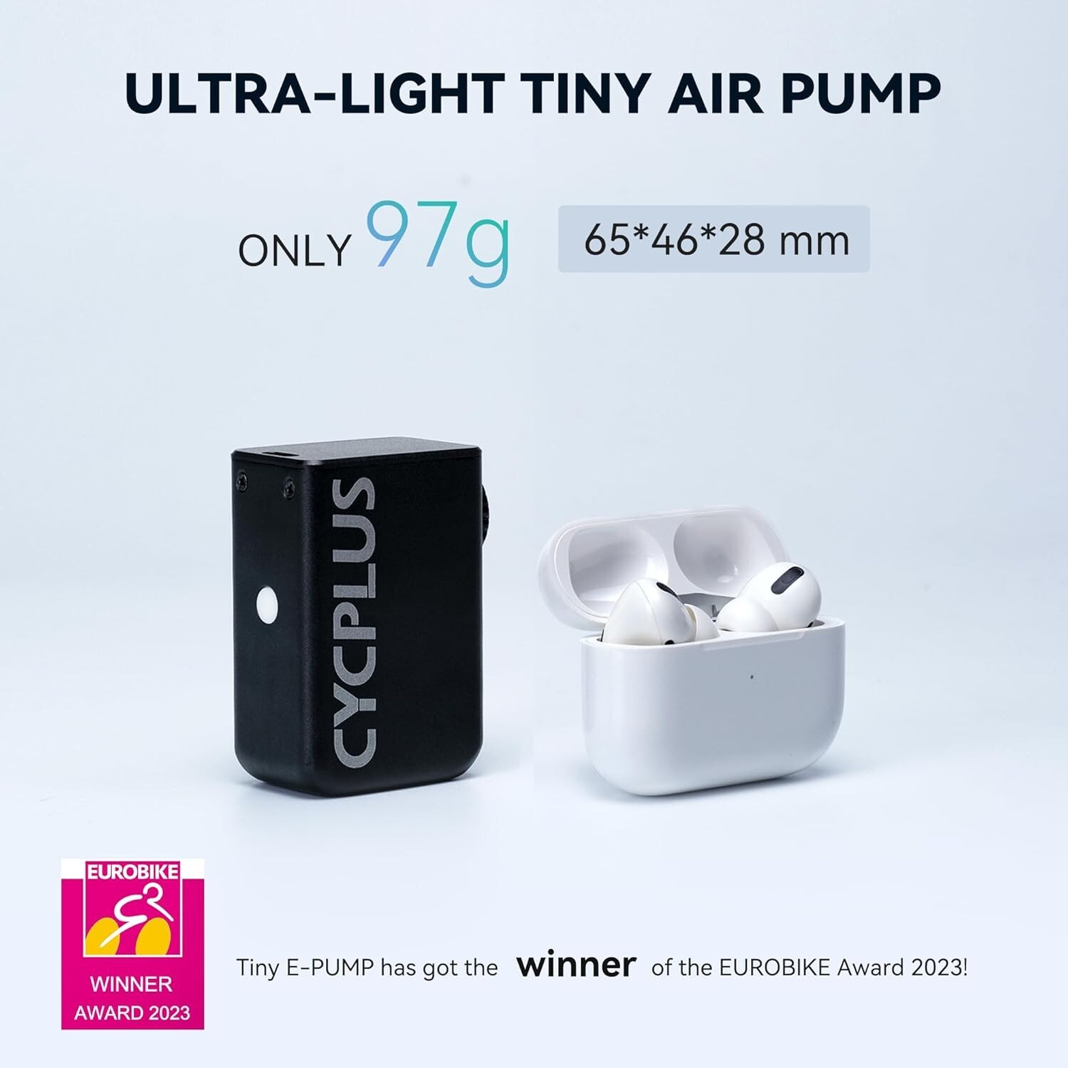 CYCPLUS AS2 Electric Bike Tire Pump 100PSI Mini Air Inflator Portable