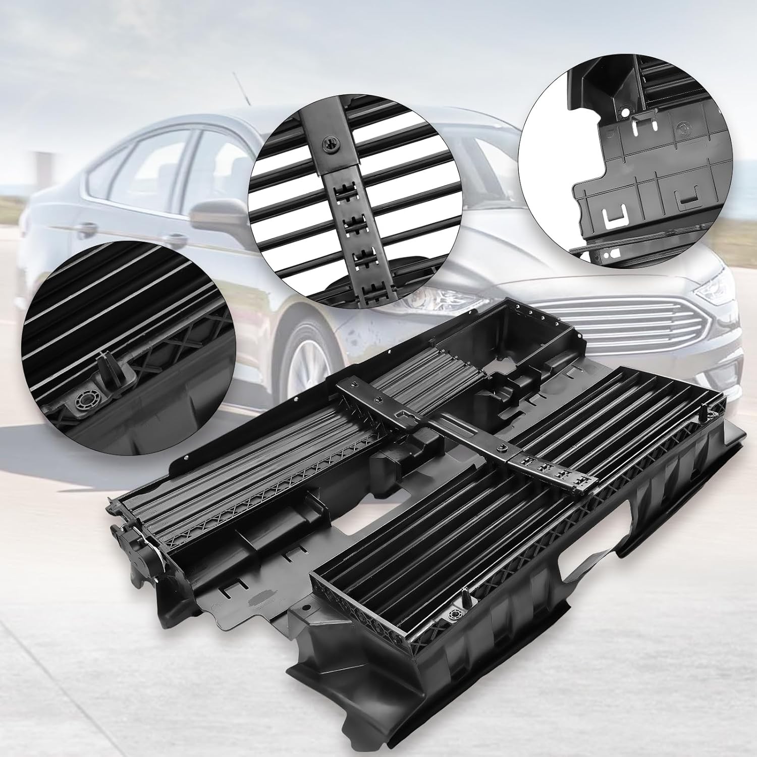 Active Grille Shutter Radiator w/Motor For 2013-2016 Ford Fusion Assy DS7Z8475B