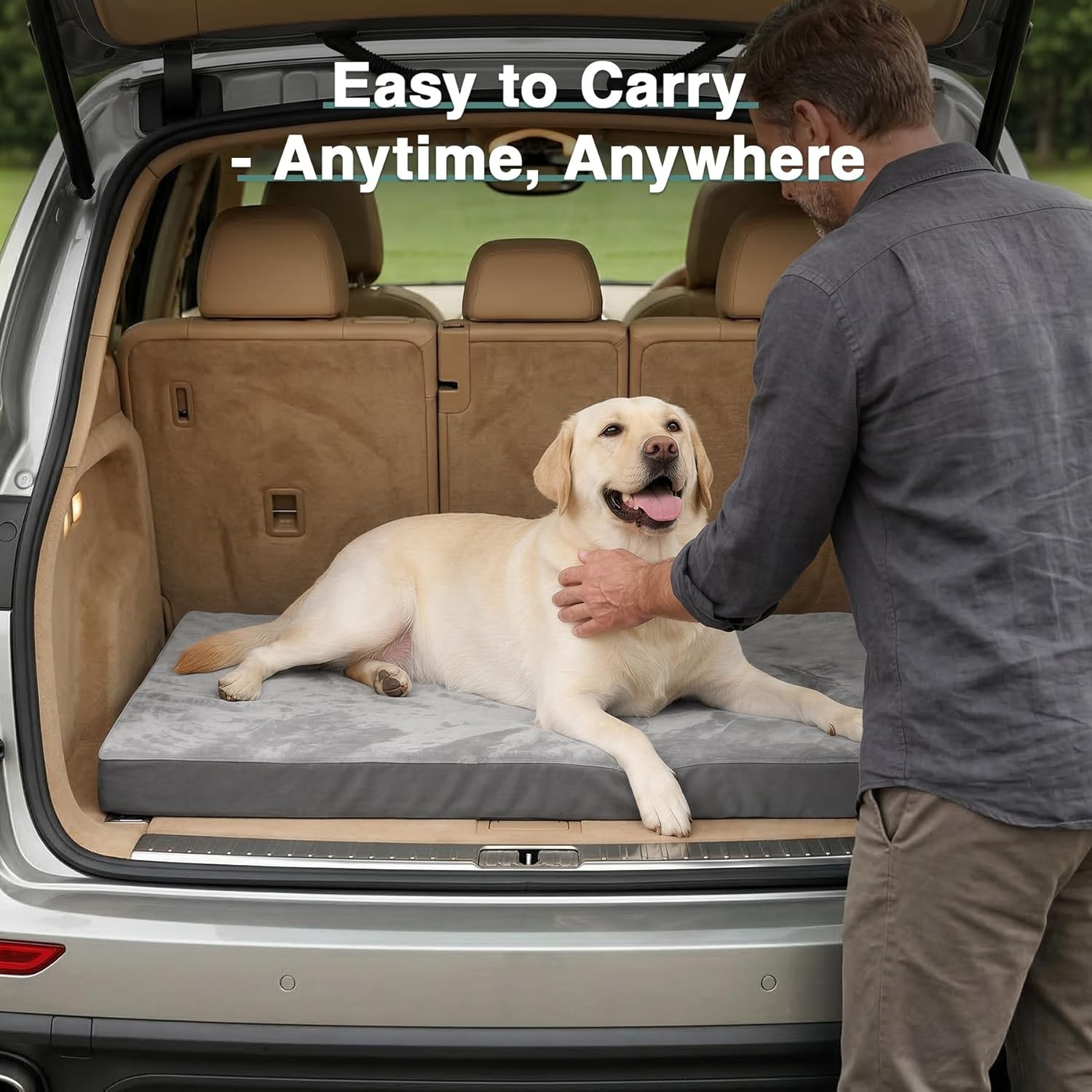 XL Waterproof Dog Bed, Orthopedic Foam, Reversible Cover