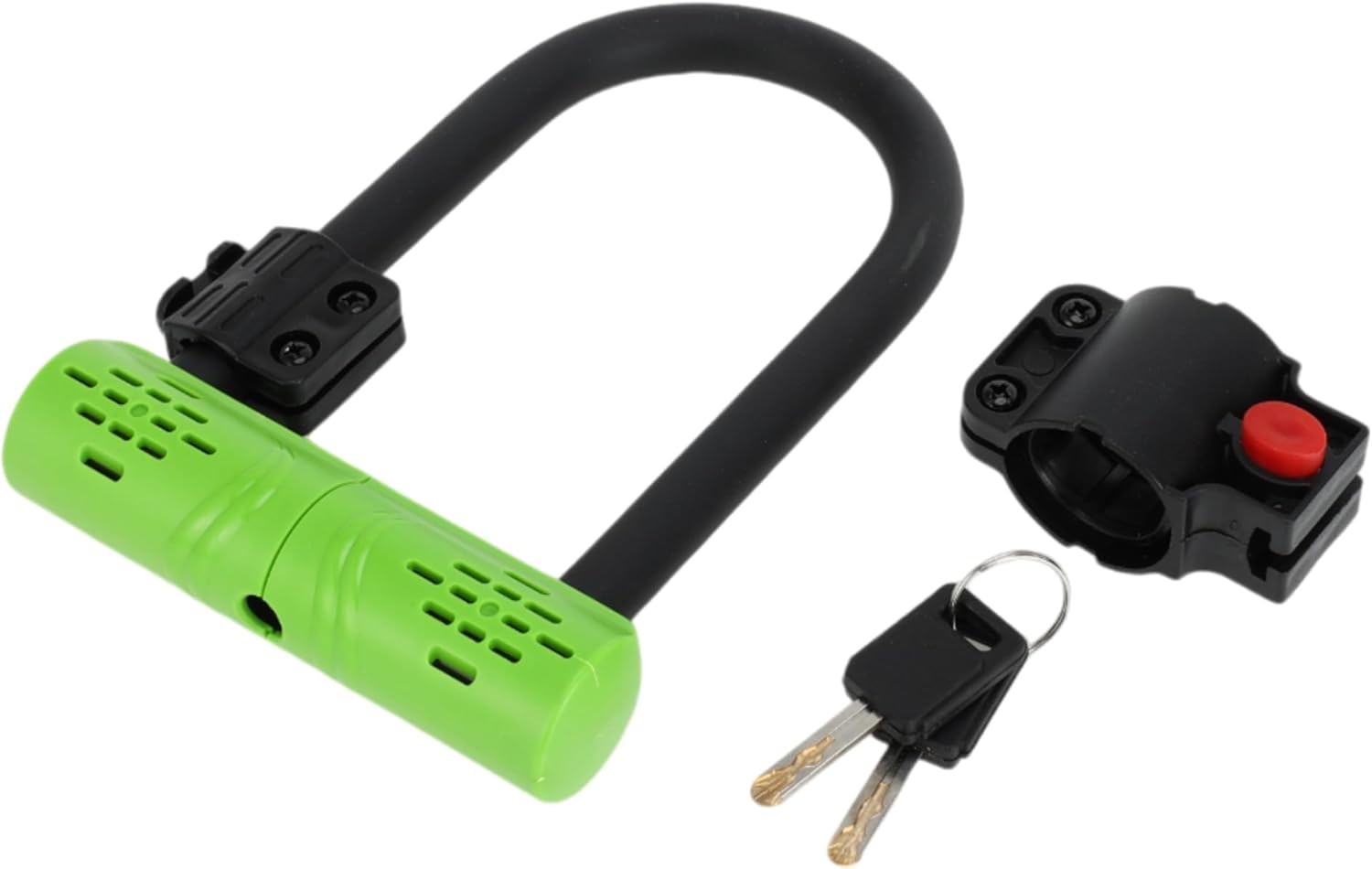 Heavy Duty Bicycle U-lock Steel Bike Lock Anti Theft w/ 2 keys Black Lock