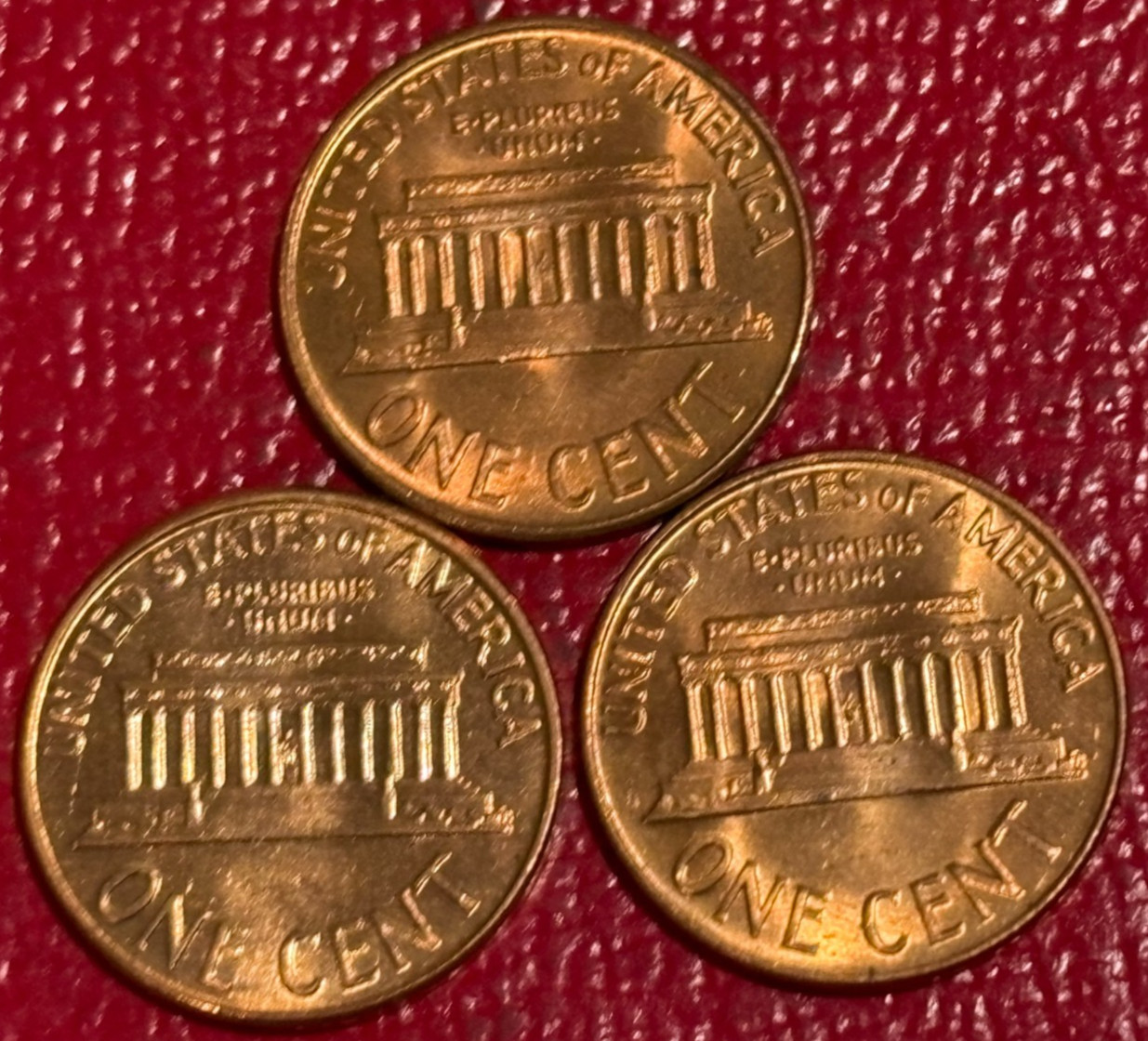 LOT F 3 UNC 1961 P, 1961 D, 1964 P LINCOLN MEMORIAL CENTS-JUN303