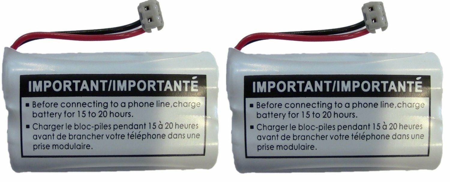 NEW! Genuine Uniden BT-1007 BT1007 Rechargeable Cordless Phone Battery (2-Pack)