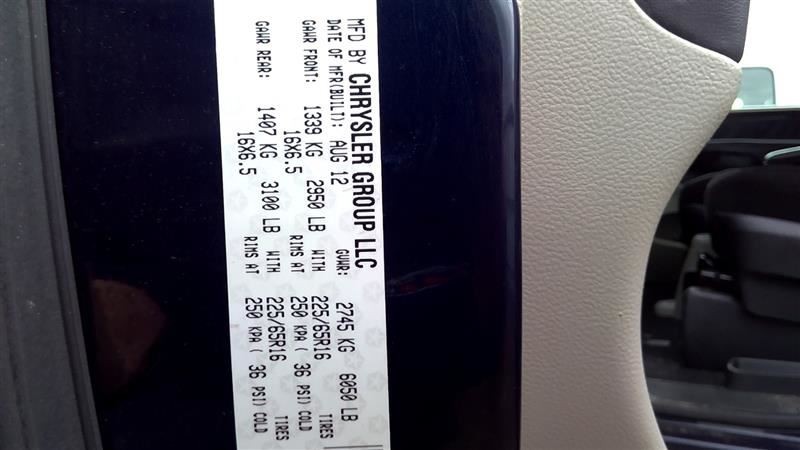 Blower Motor Front Fits 08-20 CARAVAN 103121221