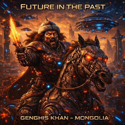 Future in the Past Egypt Genghis Kahn 1 oz Copper Medal