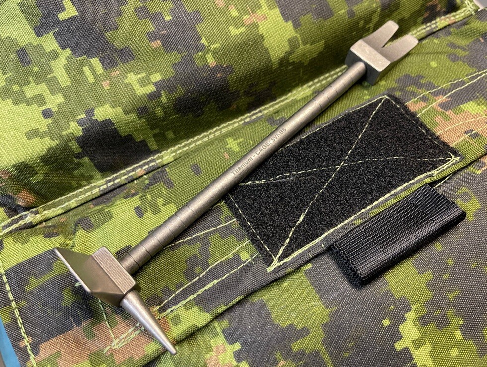 RARE 8in Military Contract Titanium EDC Halligan Bar Police Tool Entry Pry LE Ti