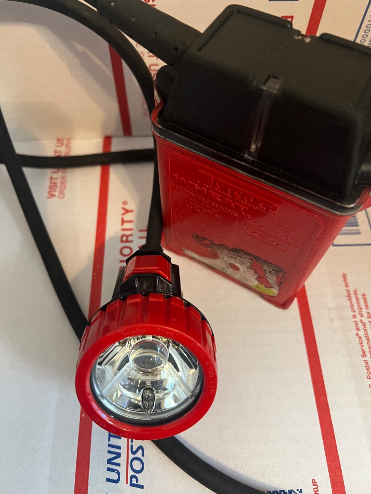 NEW Koehler Mfg Wheat LED Electric Lithium MINERS HEAD LAMP