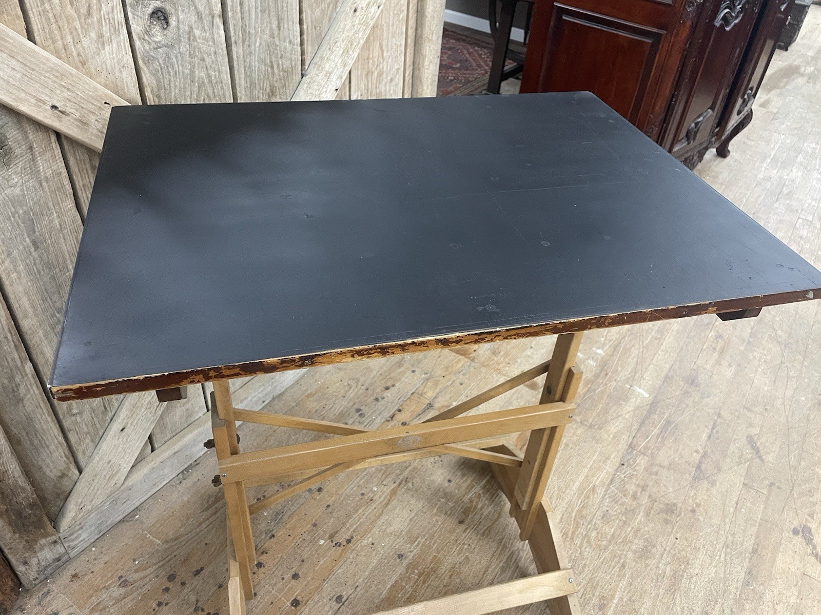 Vintage ANCO-BILT DRAFTING TABLE maple Adjustable tilt and height