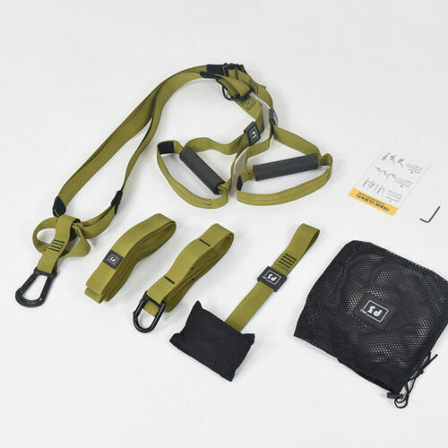 Suspension Straps Trainer Hanging Belt Resistance Pull Rope Home Gym Workout Set