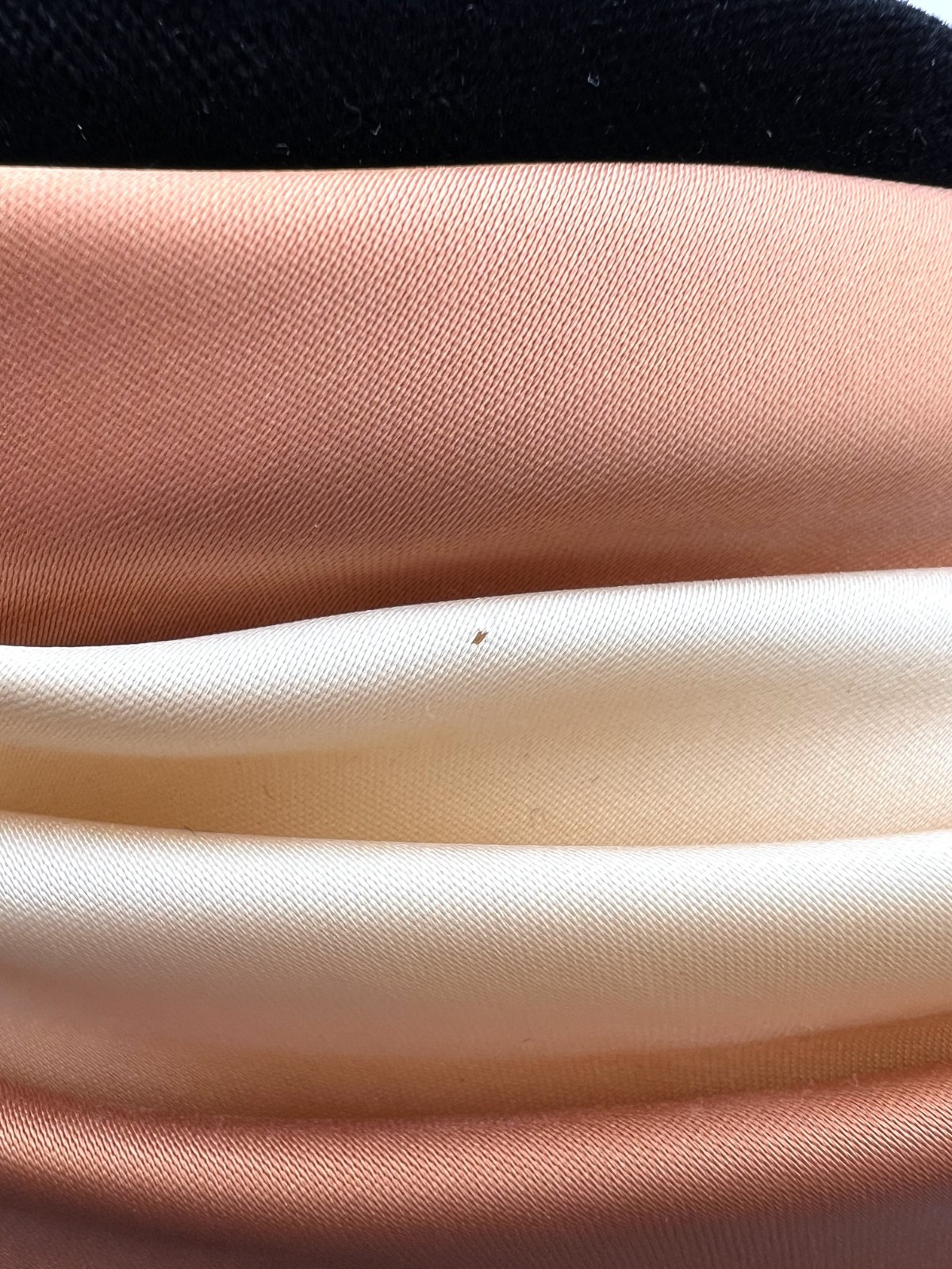 Vintage Shari Creations Turban Hat Black Velvet Cream Copper Satin USA Union