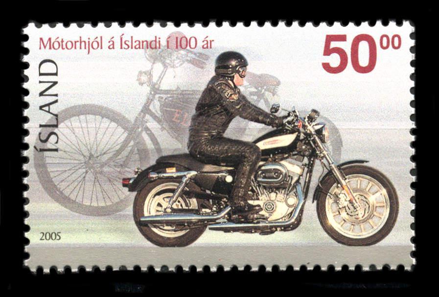 Iceland: 2005 First Motorcycle in Iceland Centennial (1056) MNH