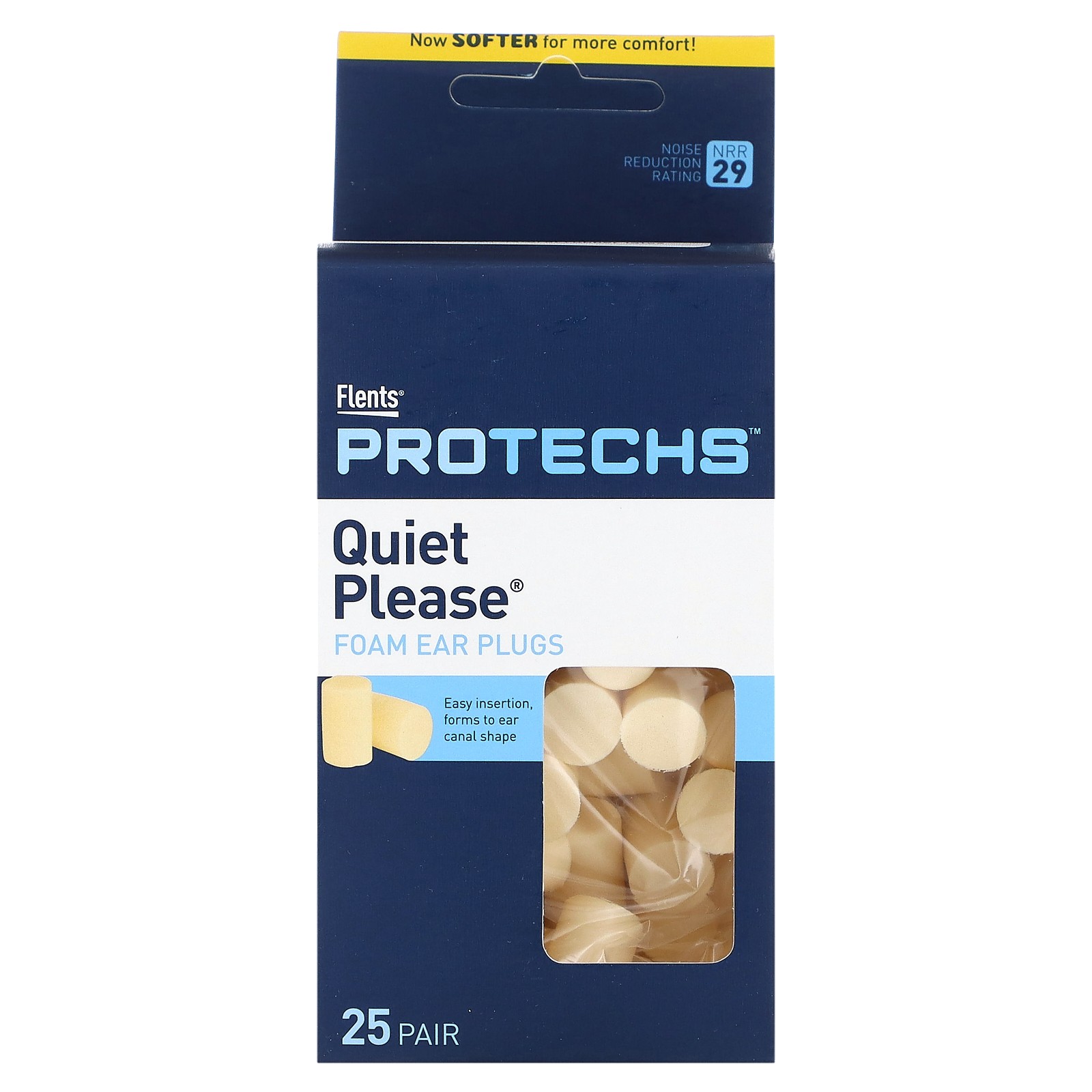 Protechs, Quiet Please, Foam Ear Plugs, 25 Pair