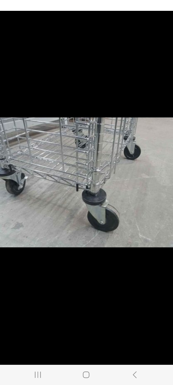 Nexel Side Load Wire Tray Cart with 19 Tray Capacity, 30"L x 18"W x 40"H