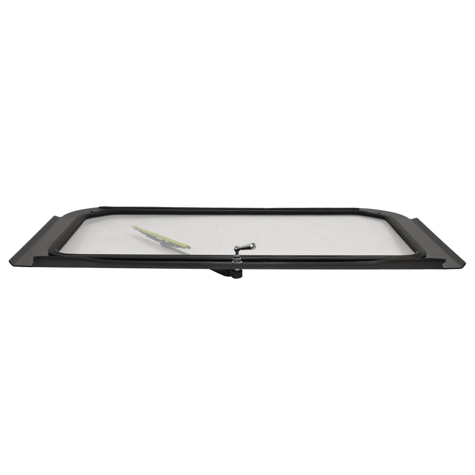 Clear Full Glass Windshield W/ Wiper Black For Polaris RZR 570 800 XP 900 08-14