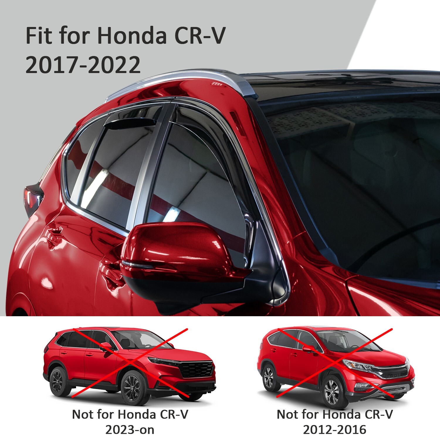Rain Guards Vent Visors Shade for 2017-2022 Honda CR-V (CRV)