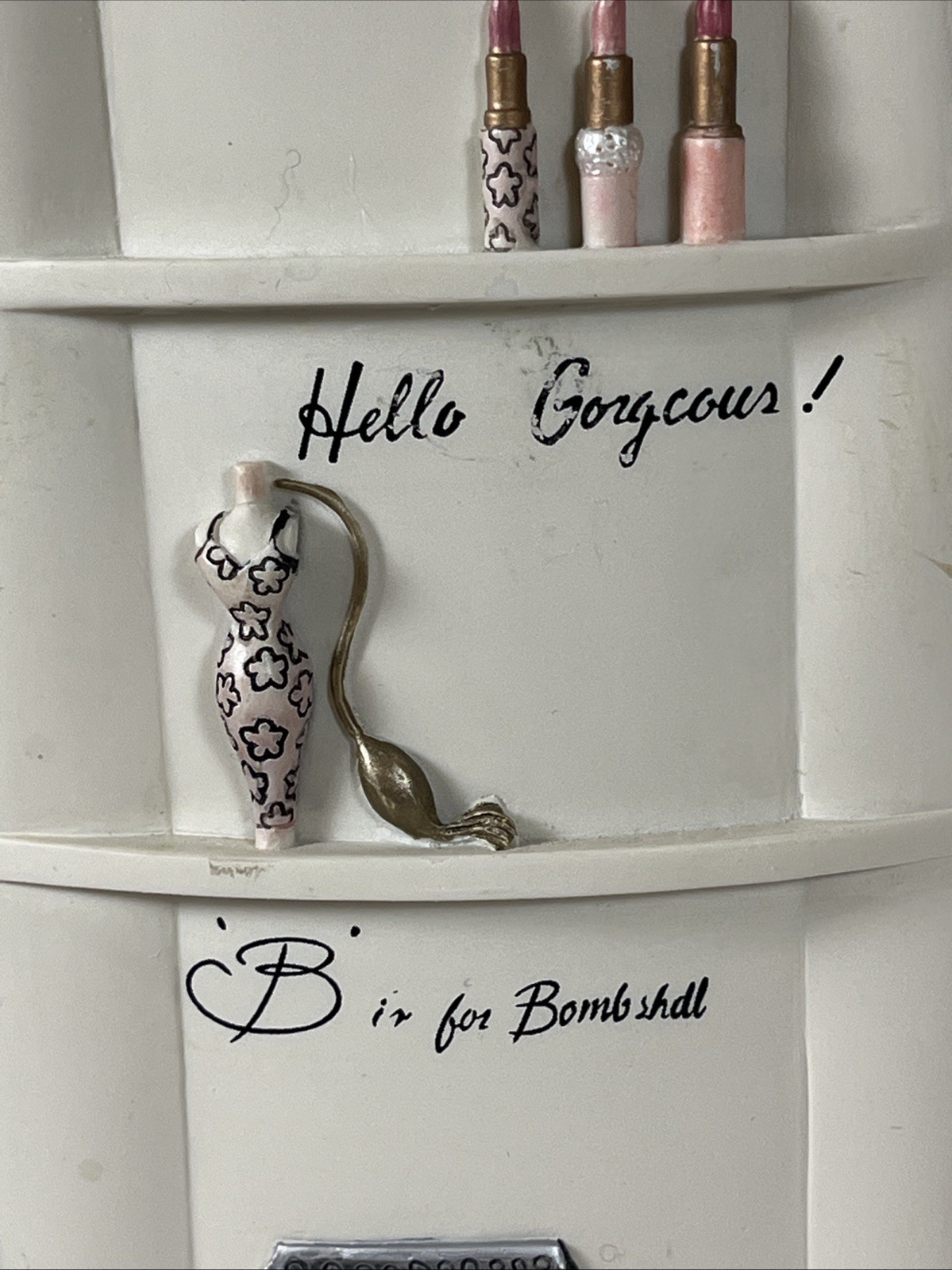 Vintage Accessories Dress To Thrill BedBath&Beyond Rare Tissue Box & Trash Can