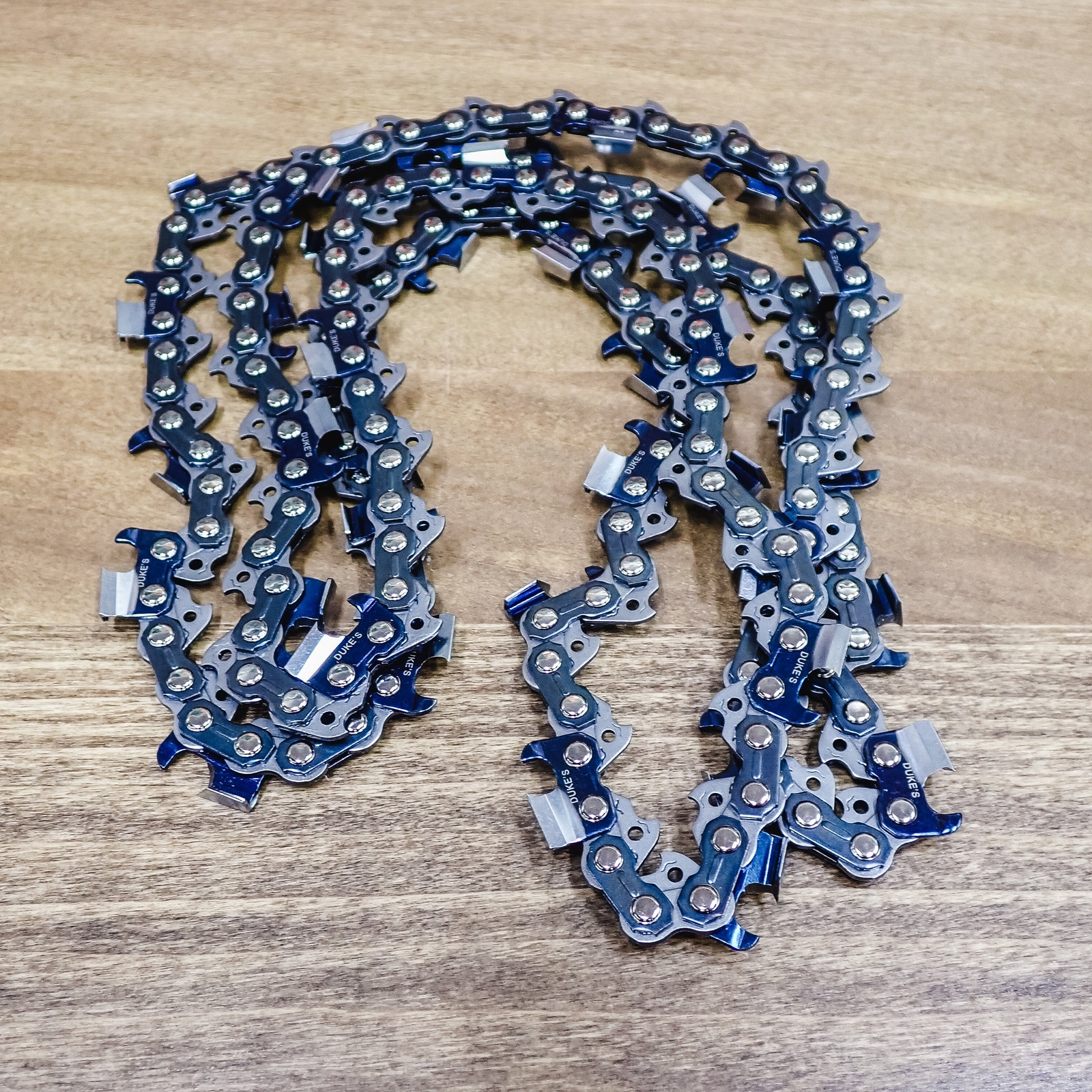 THE DUKE'S BAR AND FULL CHISEL HARD CHROME CHAIN COMBO