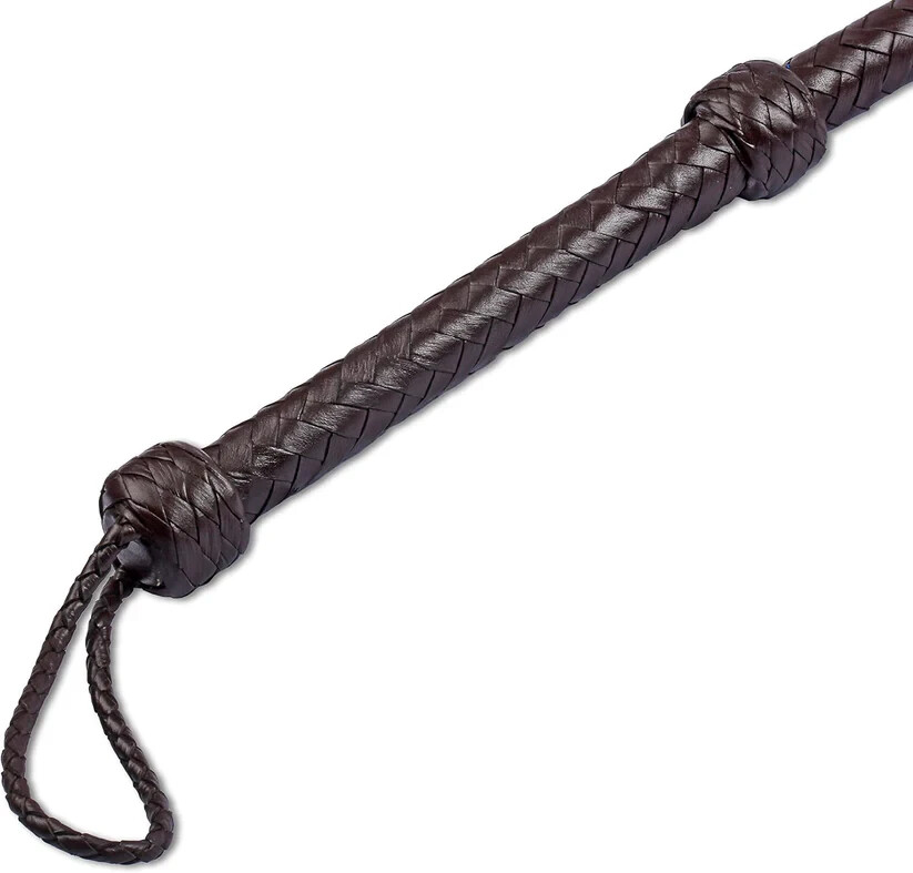 Indiana Jones Genuine Leather Brown 4 Ft, 6 Ft, 8 Ft, 10 Ft Bull Whip