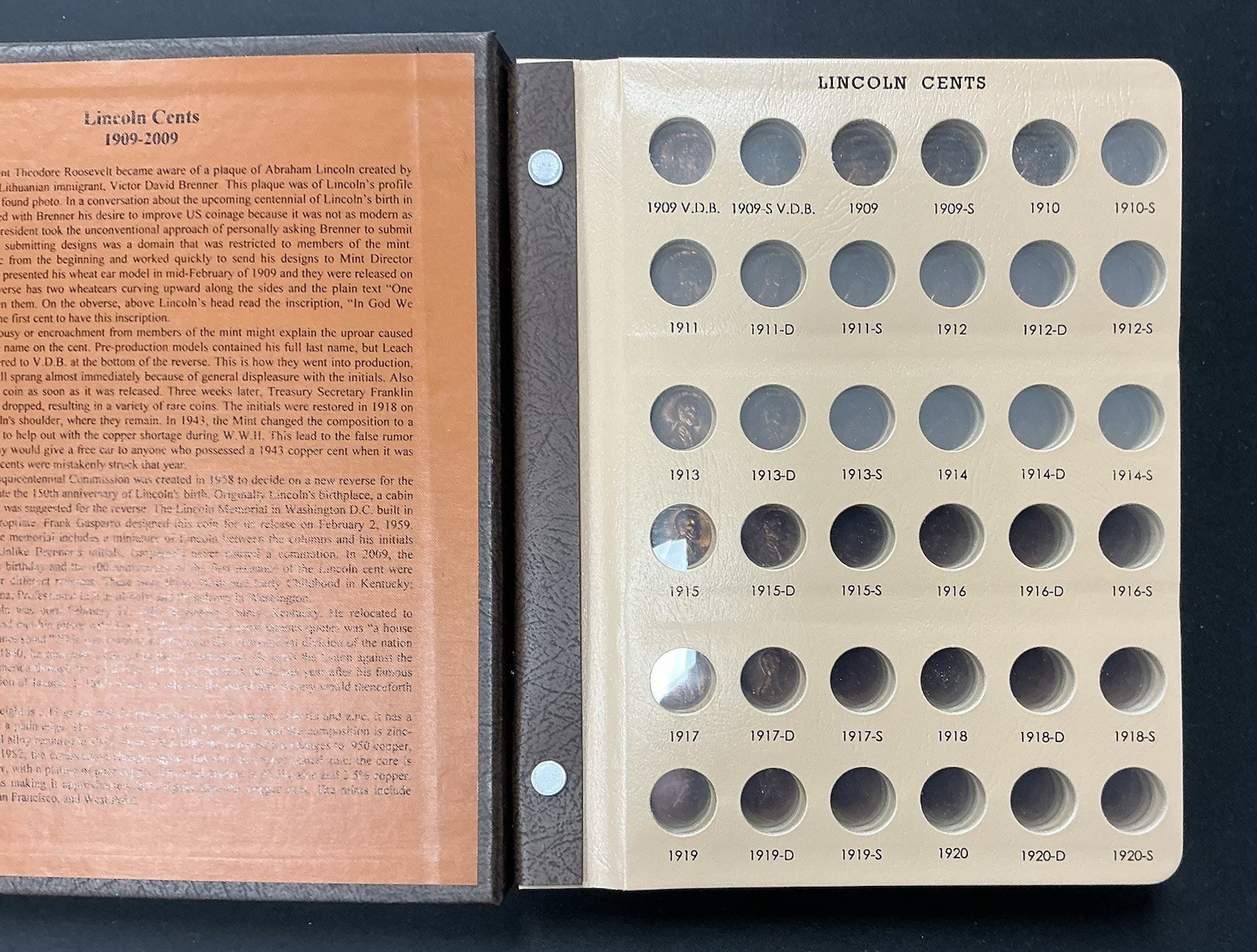 Dansco Album 8100 ~ Lincoln Cent Book 1909-2009 ~ Partially Complete!