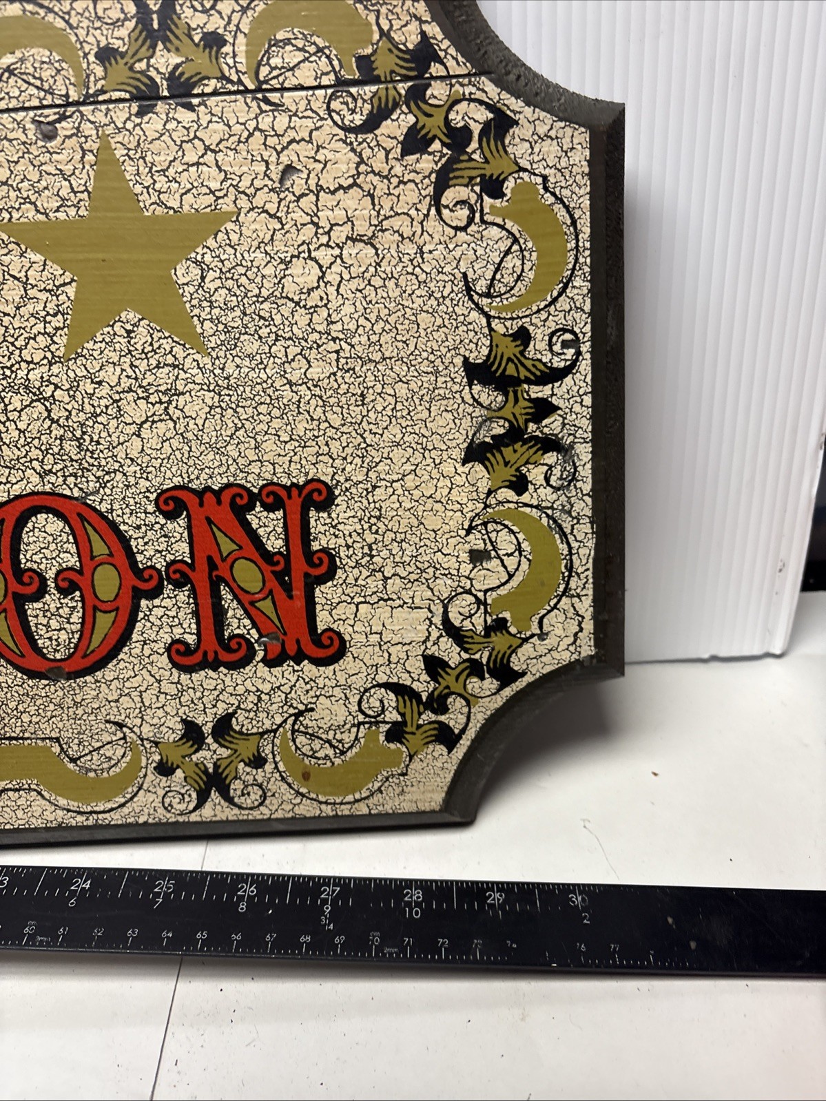 George Nathan Associates P70 Please Use The Spitoon Wood Sign Vintage 30”x11.5”