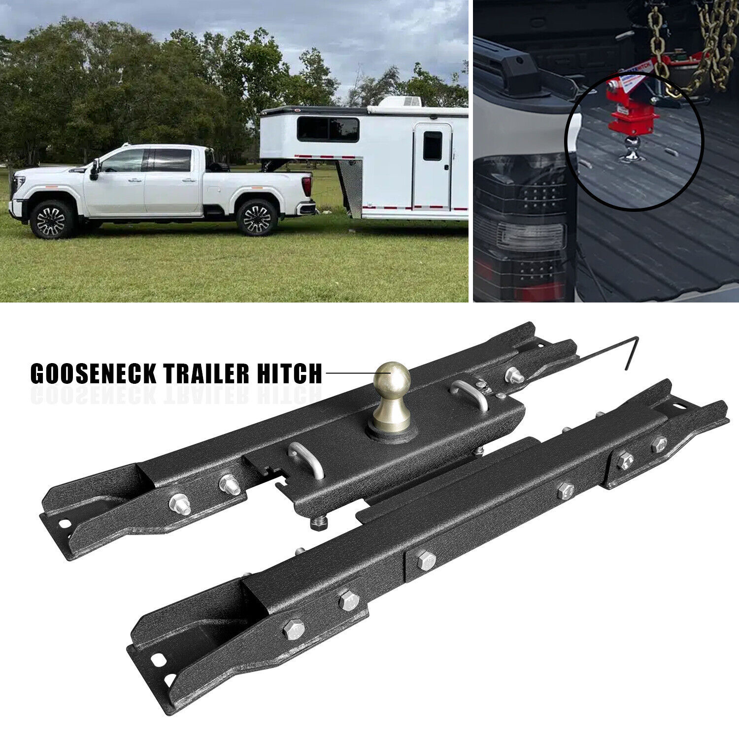 Vijay For2020-2024 Chevy/GMC 2500/3500 Truck Trailer Hitches Gooseneck Hitch Kit