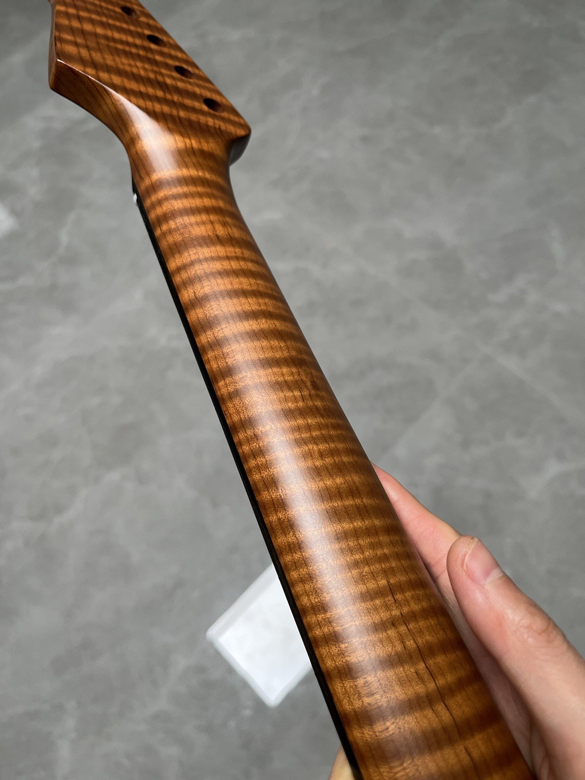 NEW Stainless Jumbo Frets Ebony 22fret Roasted Flame Maple electric guitar neck