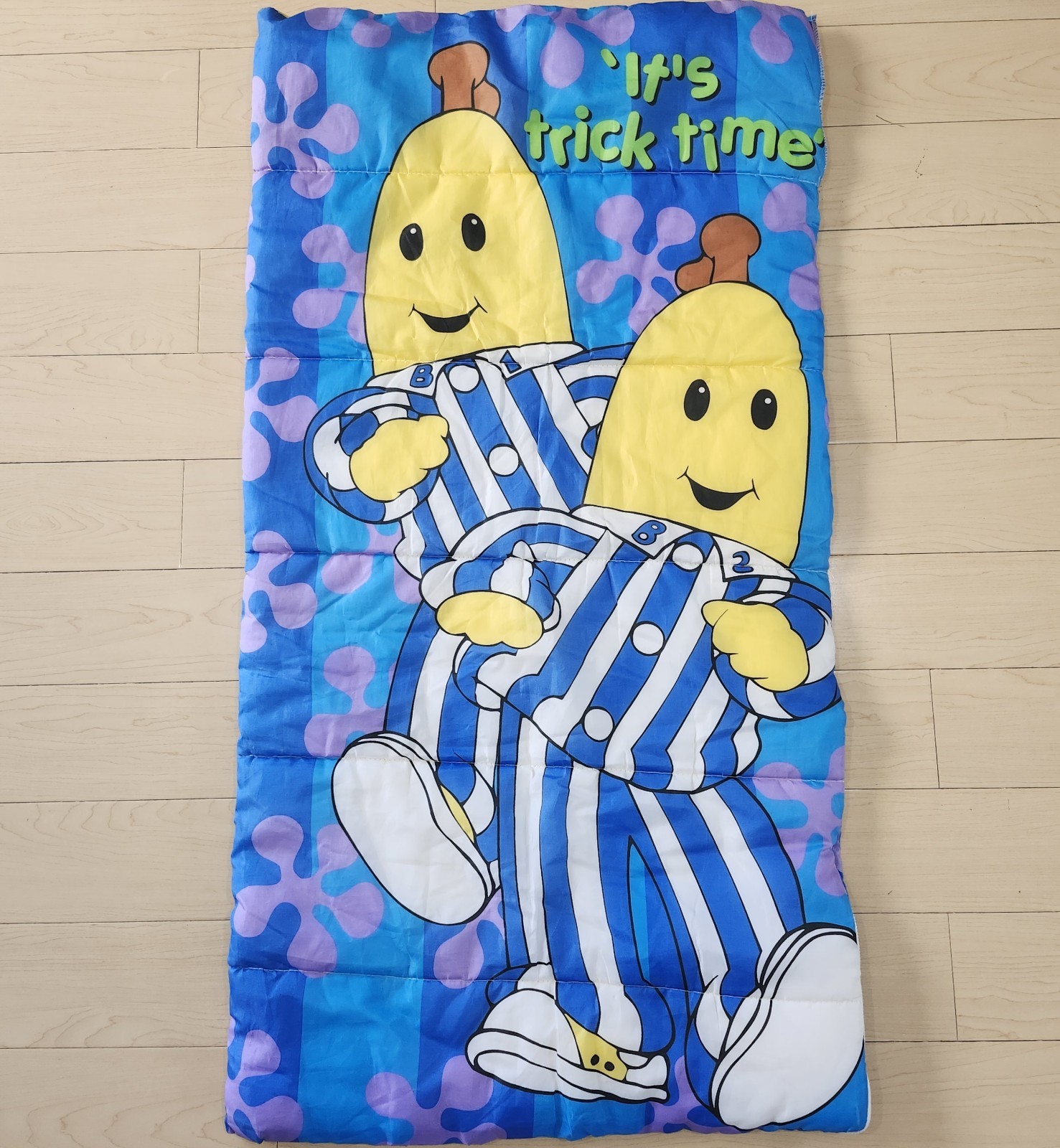 Bananas In Pajamas Sleeping Bag “It’s Trick Time” 1996 28"x54" Double Sided VTG