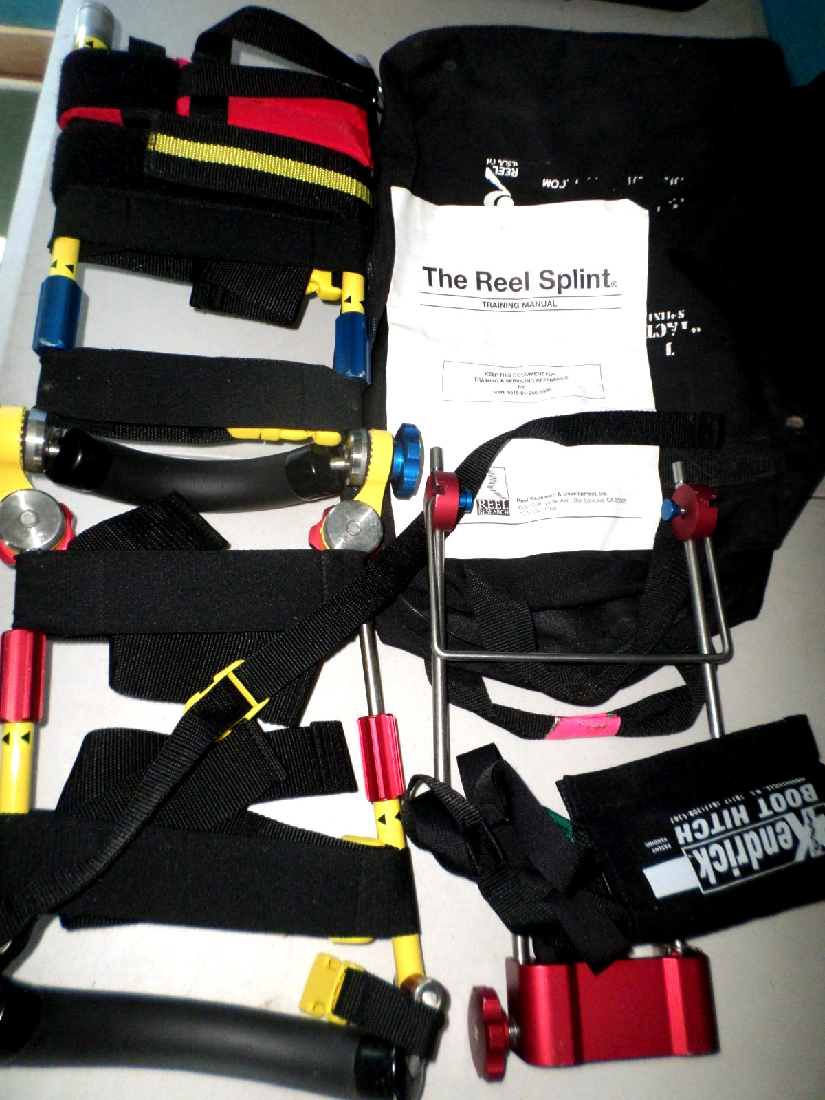 The Reel Splint Tactical System Hybrid preowned  unused cond.