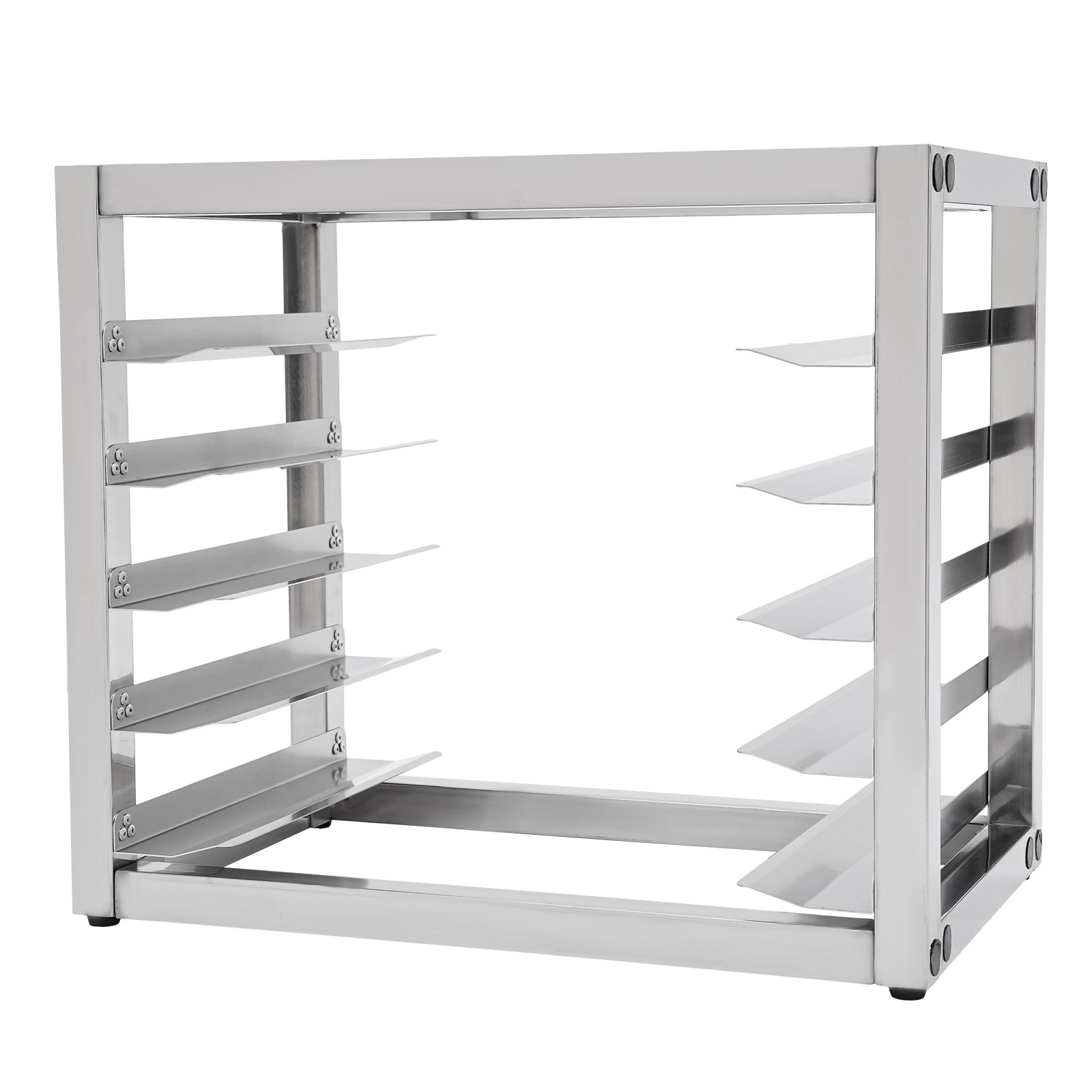 5-tier Kitchen Pan Rack Stainless Steel Baking Tray Rack Tabletop Bakery Rack