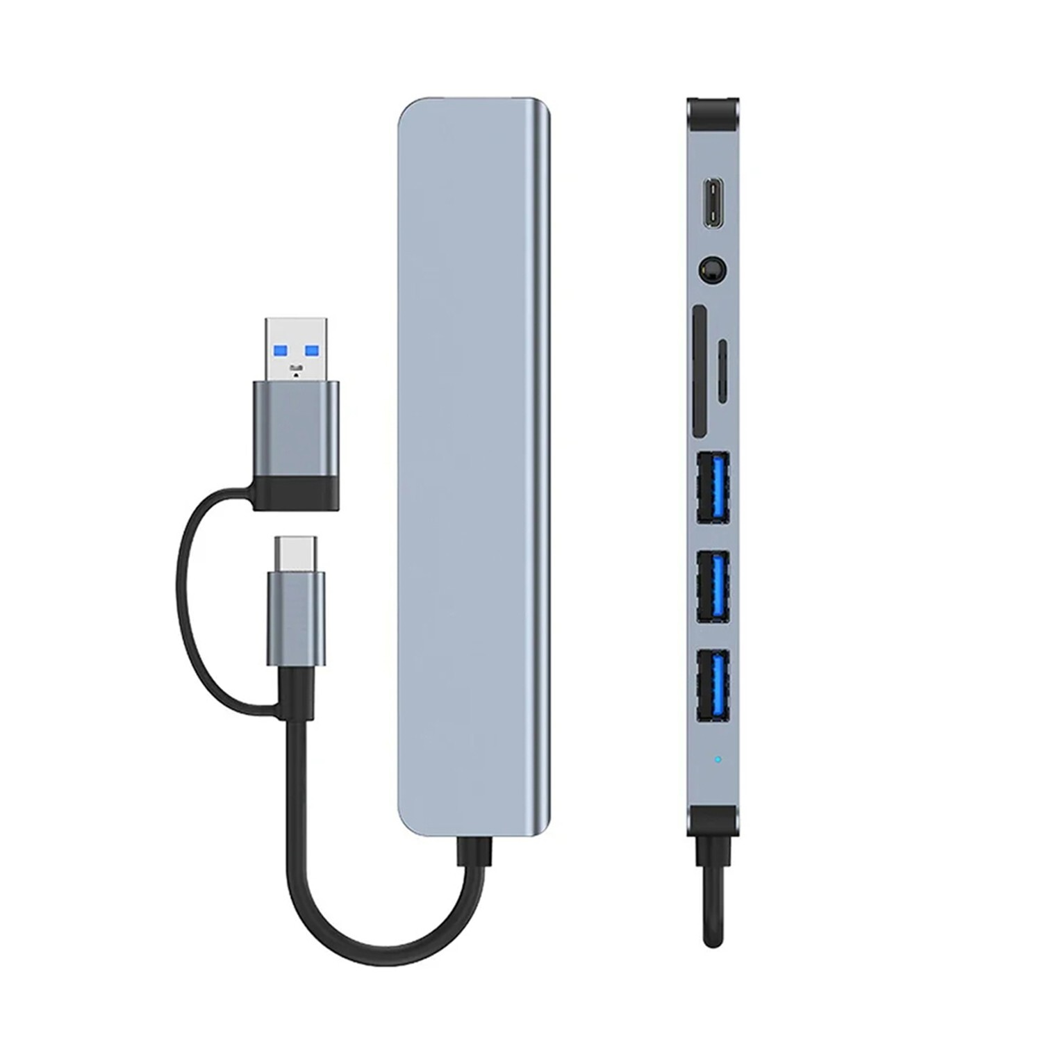 7/8 Port USB-C Hub Adapter - 5G Speed Multi Splitter for PC, Laptop & MacBook US