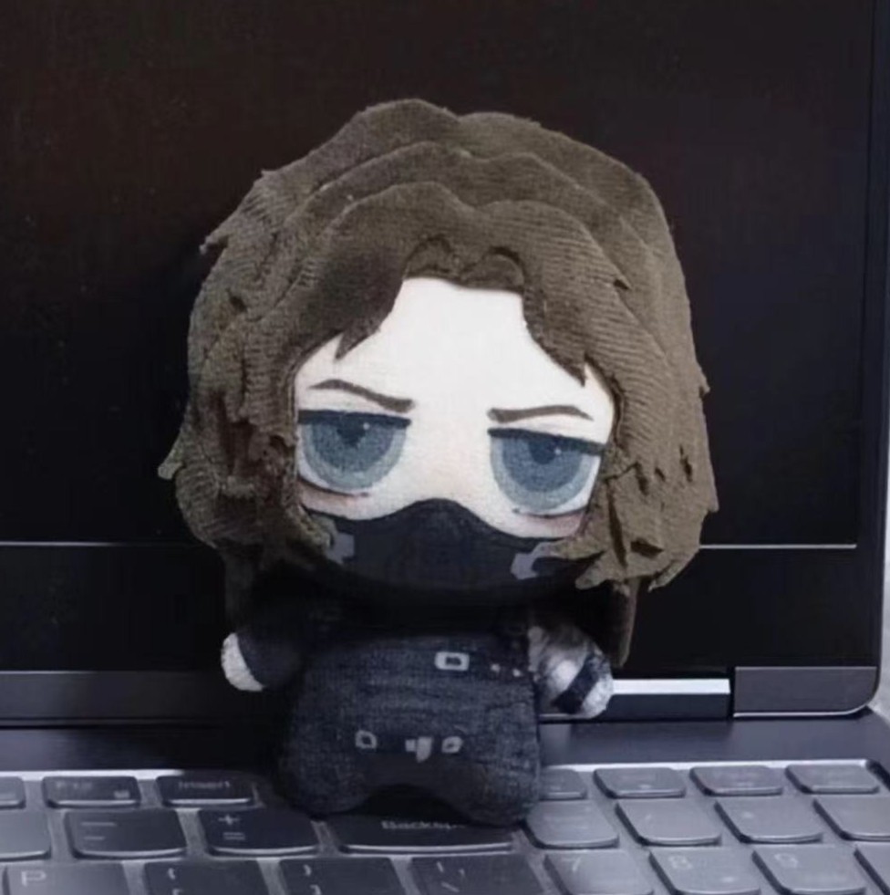 New Anime The Winter Soldier Bucky Barnes Plush Doll Toys Keychain Decor Pendant