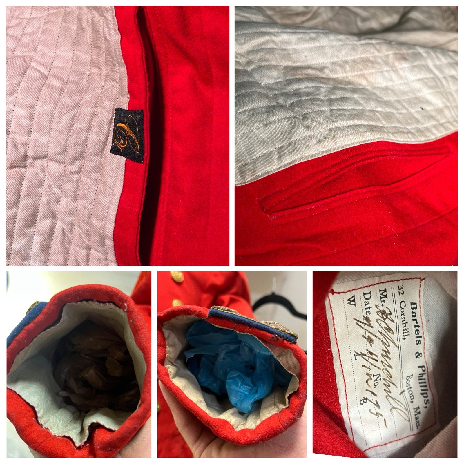 ORIGINAL NAMED Indian Wars Boston Militia National Lancers Unform Tunic Pants