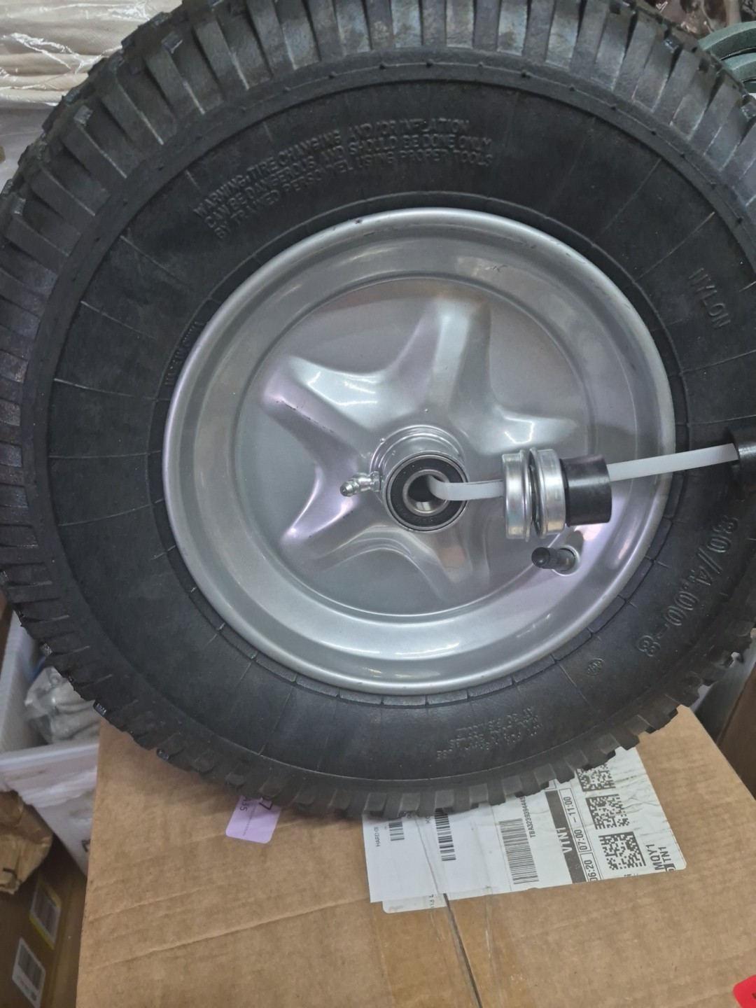 Flat Free Universal Replacement Utility Wheelbarrow Wheel Tire 13-16