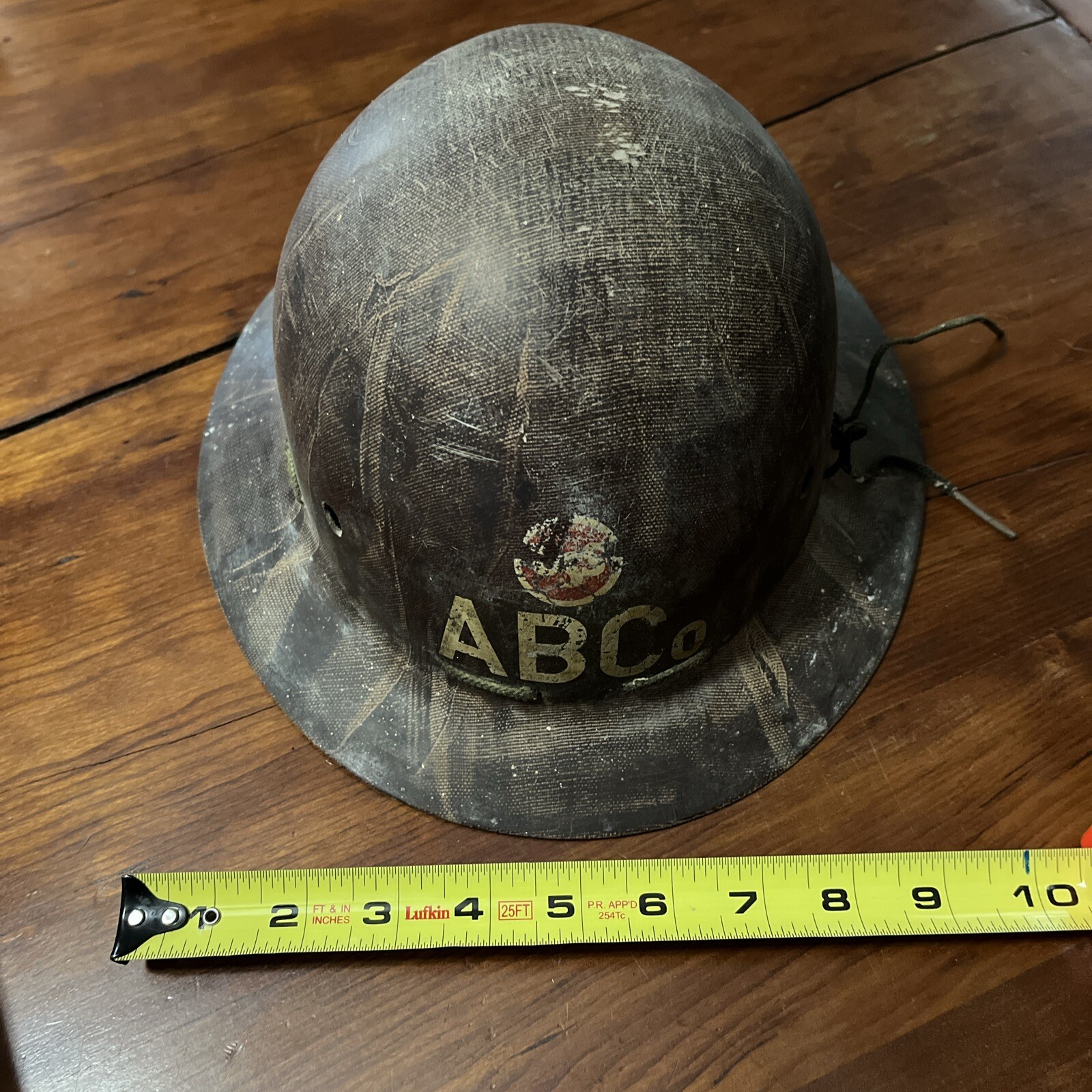 AB American Bridge AB Co. Hard Hat / Liner Full Brim Iron Worker USS/Depression