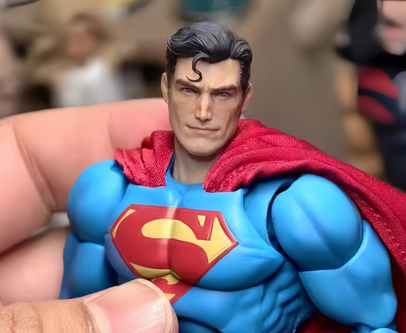 1/12 Painted Silent Male Hero Head Carving Model Toys Fit Mafex Figure