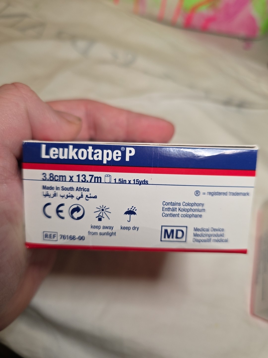 BSN 76168 Leukotape P Sports Tape 1.5" x 15 Yds - New Box