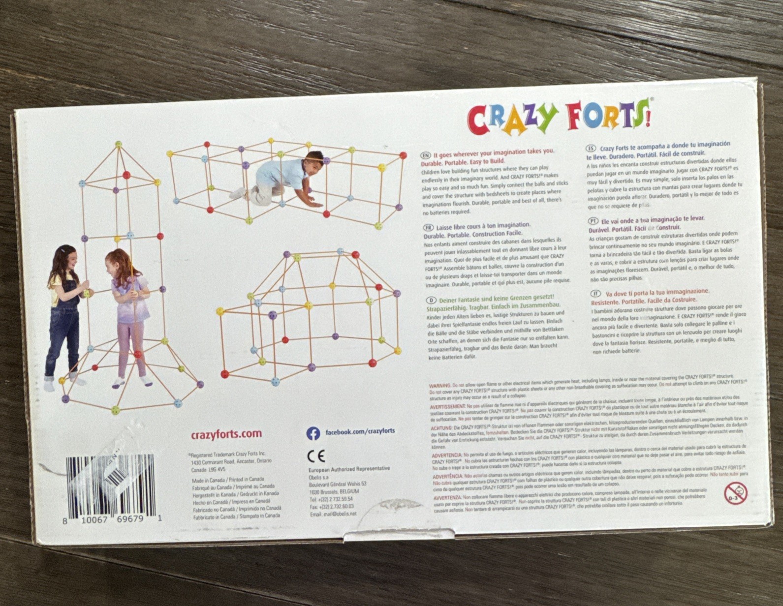 Everest Toys: Crazy Forts! Multi Color, 69pc, Indoor & Outdoor NEW OPEN BOX