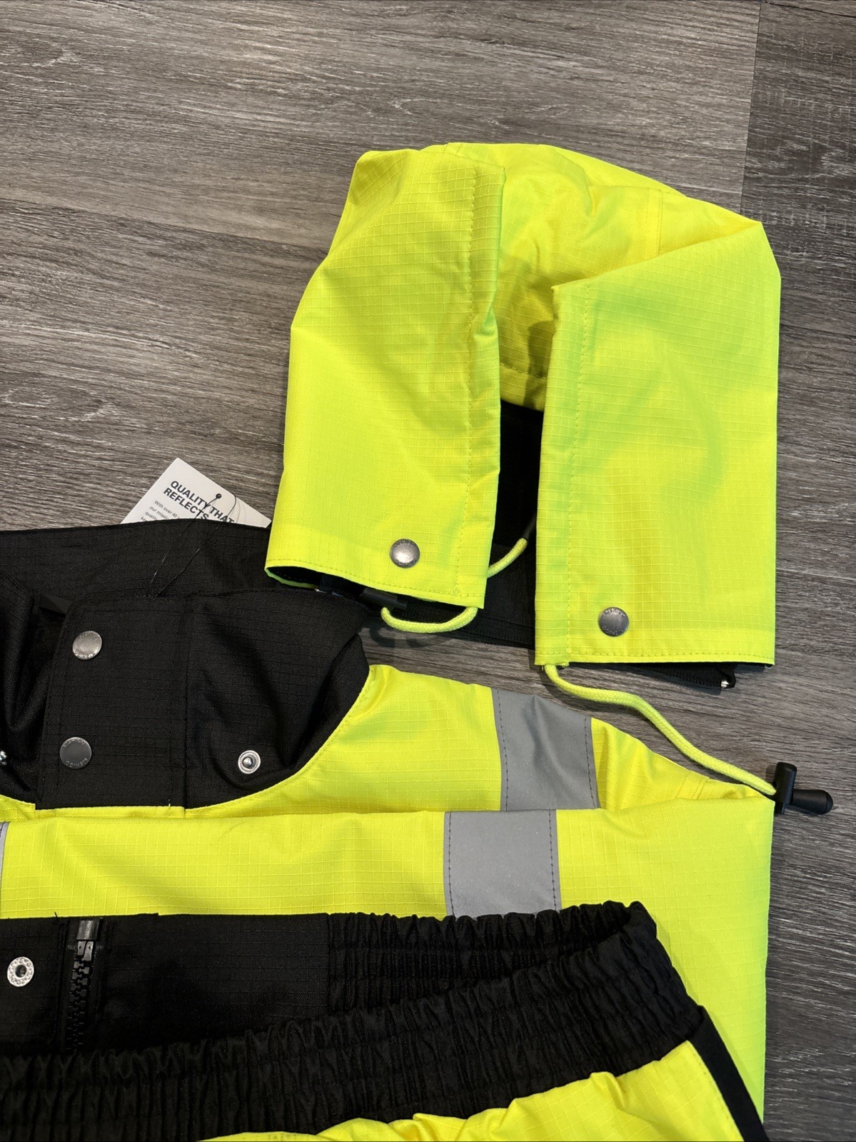HIGH VISIBILITY INSULATED HI VIS REFLECTIVE ROAD WORK SAFETY BOMBER JACKET COAT