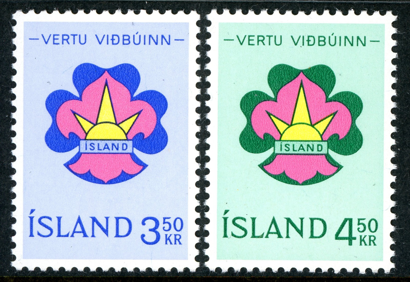 Iceland 1964 Boy Scouts Scott #360-361 Mint Non Hinged T49