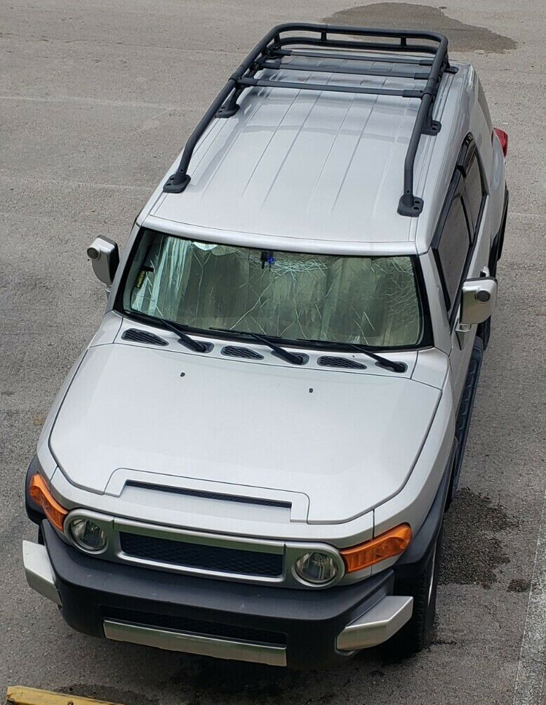 For Toyota FJ Cruiser 2007-2014Factory Style Aluminum Roof Rack Rail Top Cargo